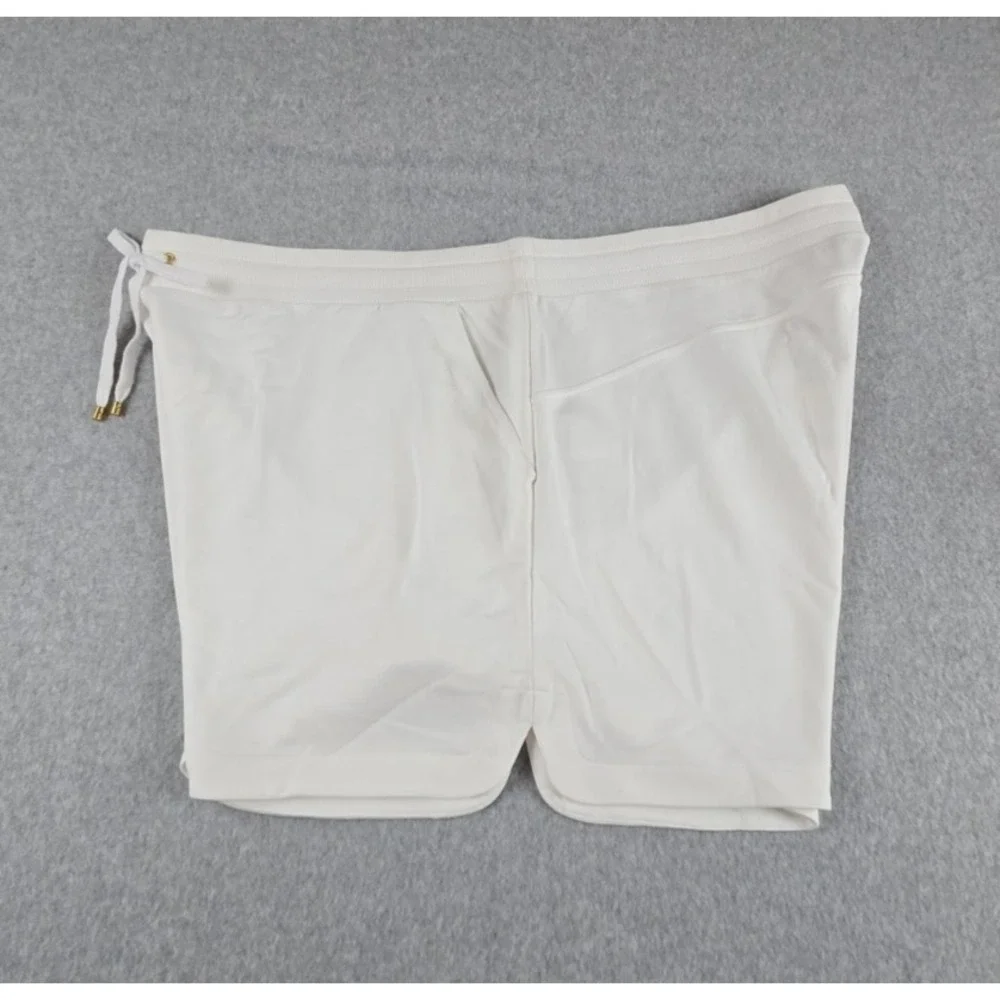 Polo Ralph Lauren Women Size 3X Fleece‎ Shorts White Stretch Summer NWT